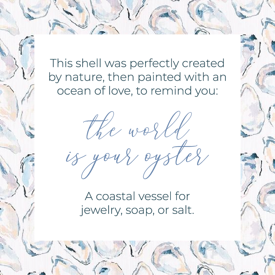 Gold Leaf Oyster Shell Ring Dish