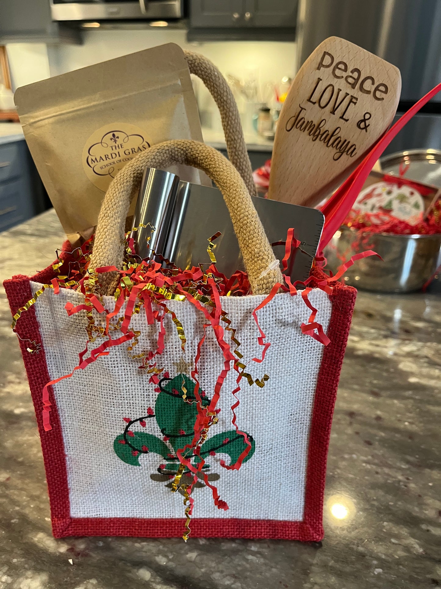Bundle - Christmas red tote bag with bundle