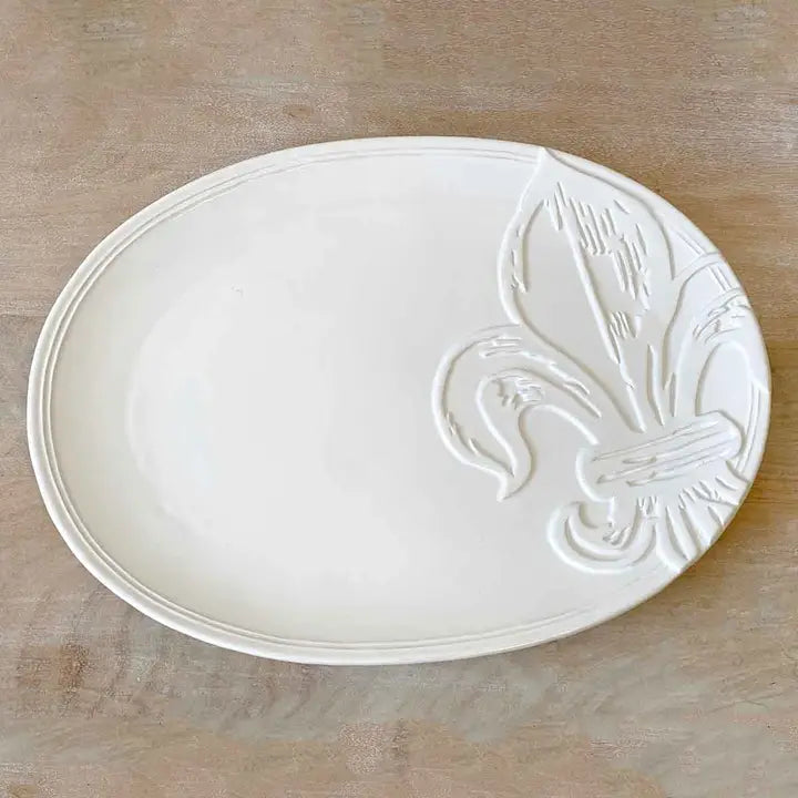 Platter - Tuscan Fleur Embossed Platter 16x12