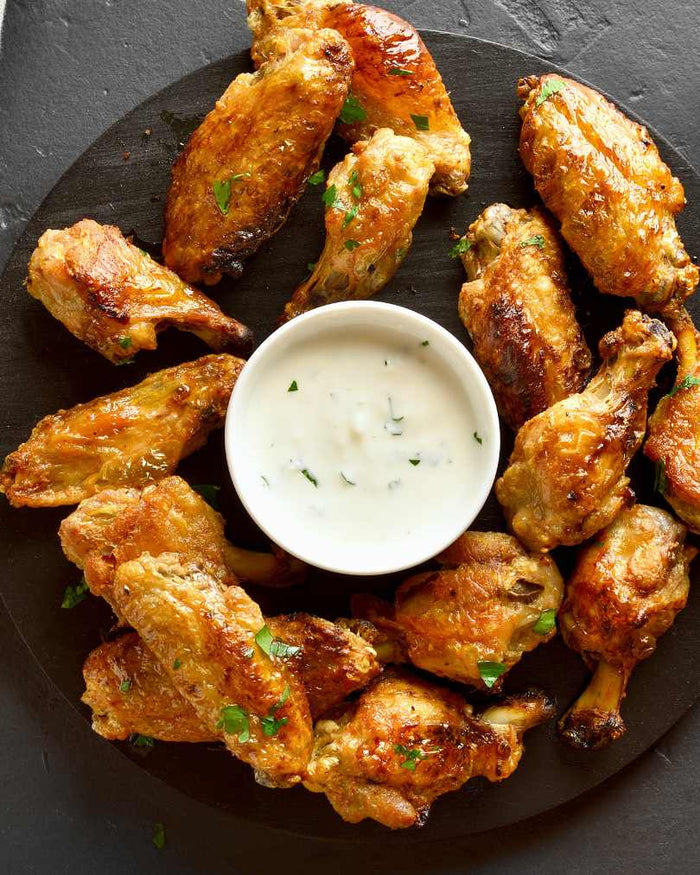Grilled Chicken Wings with White BBQ Sauce