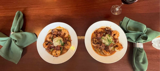 Date Night two dishes and wine