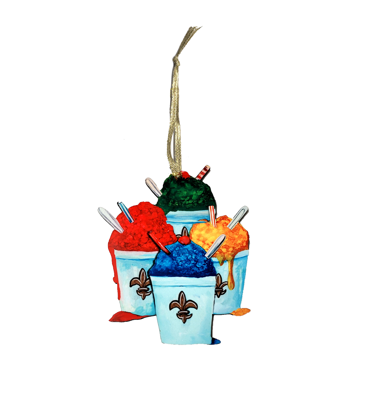 Louisiana Theme Snowballs Ornament