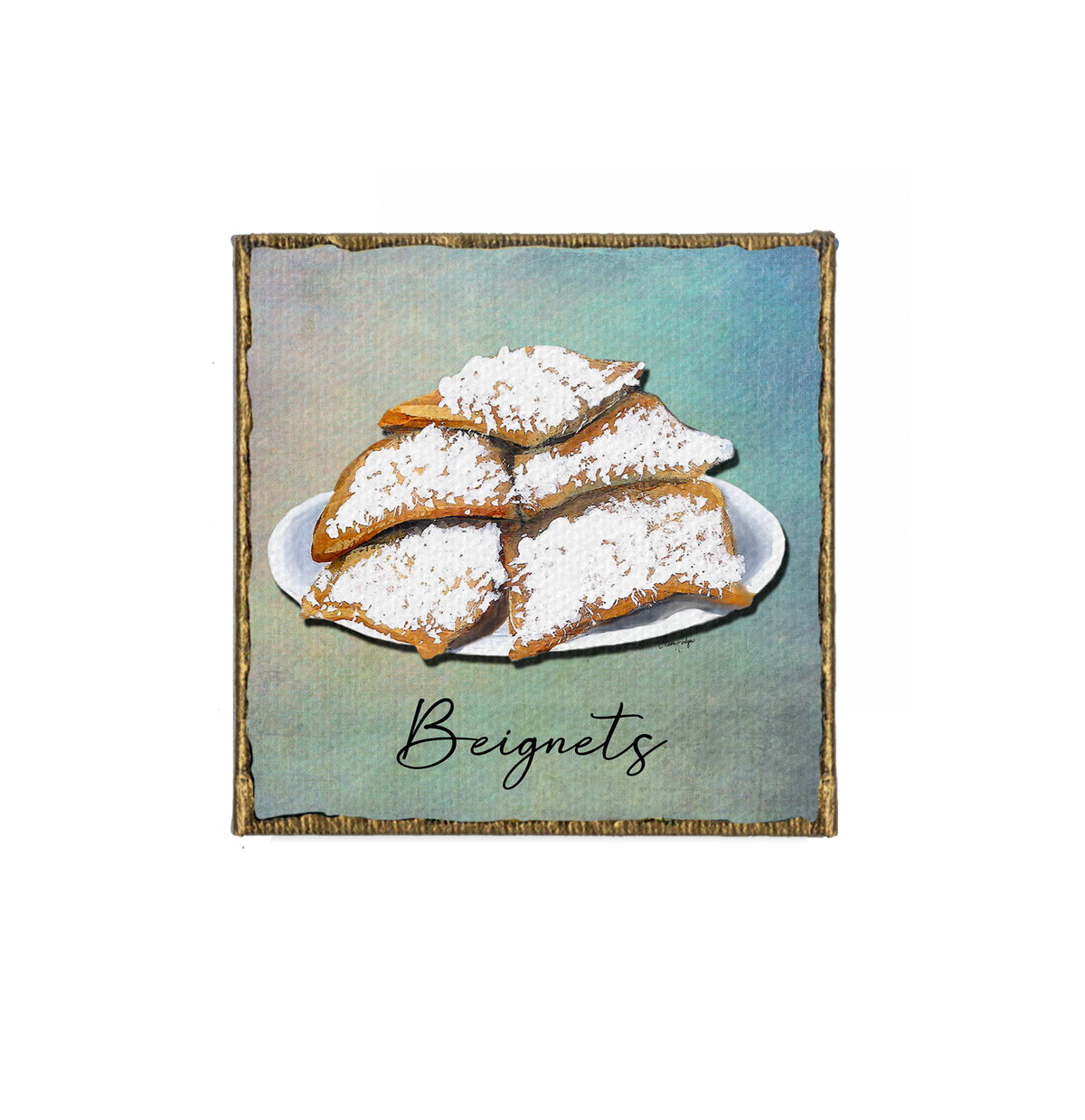 New Orleans Beignets Canvas Magnet