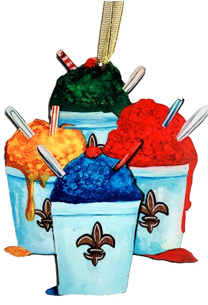 Louisiana Theme Snowballs Ornament