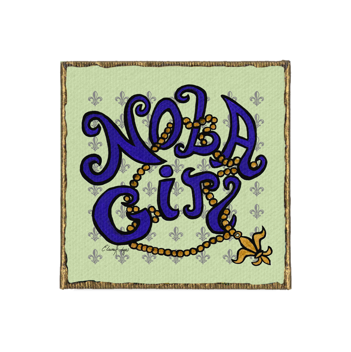 NOLA Girl Canvas Magnet
