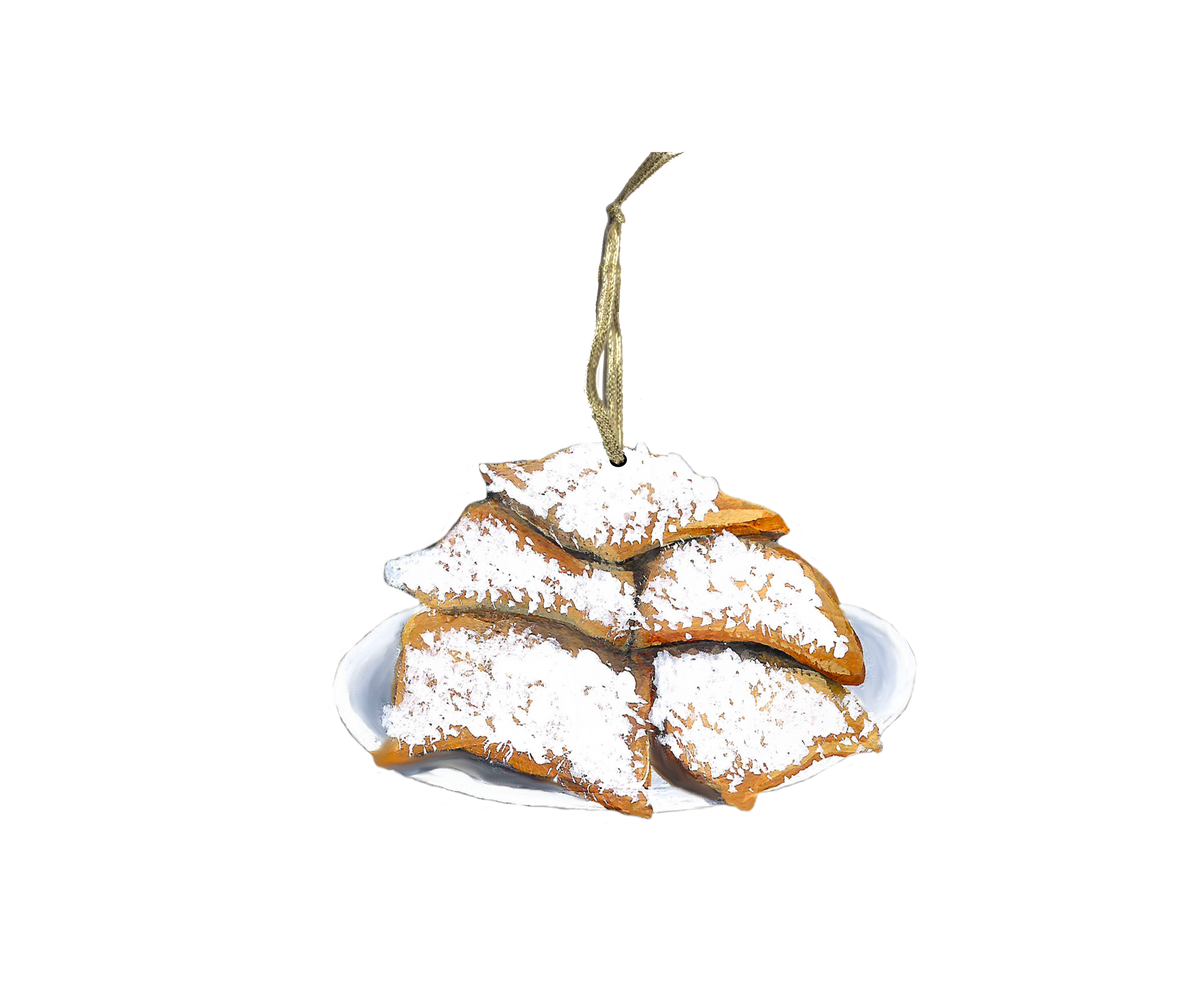 New Orleans Beignet Plate Ornament