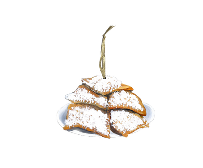 New Orleans Beignet Plate Ornament