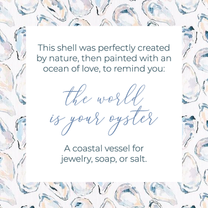 Gold Leaf Oyster Shell Ring Dish