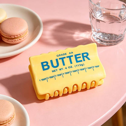 Fun Grade AA Butter Block Shaped Hair Claw Food Inspired