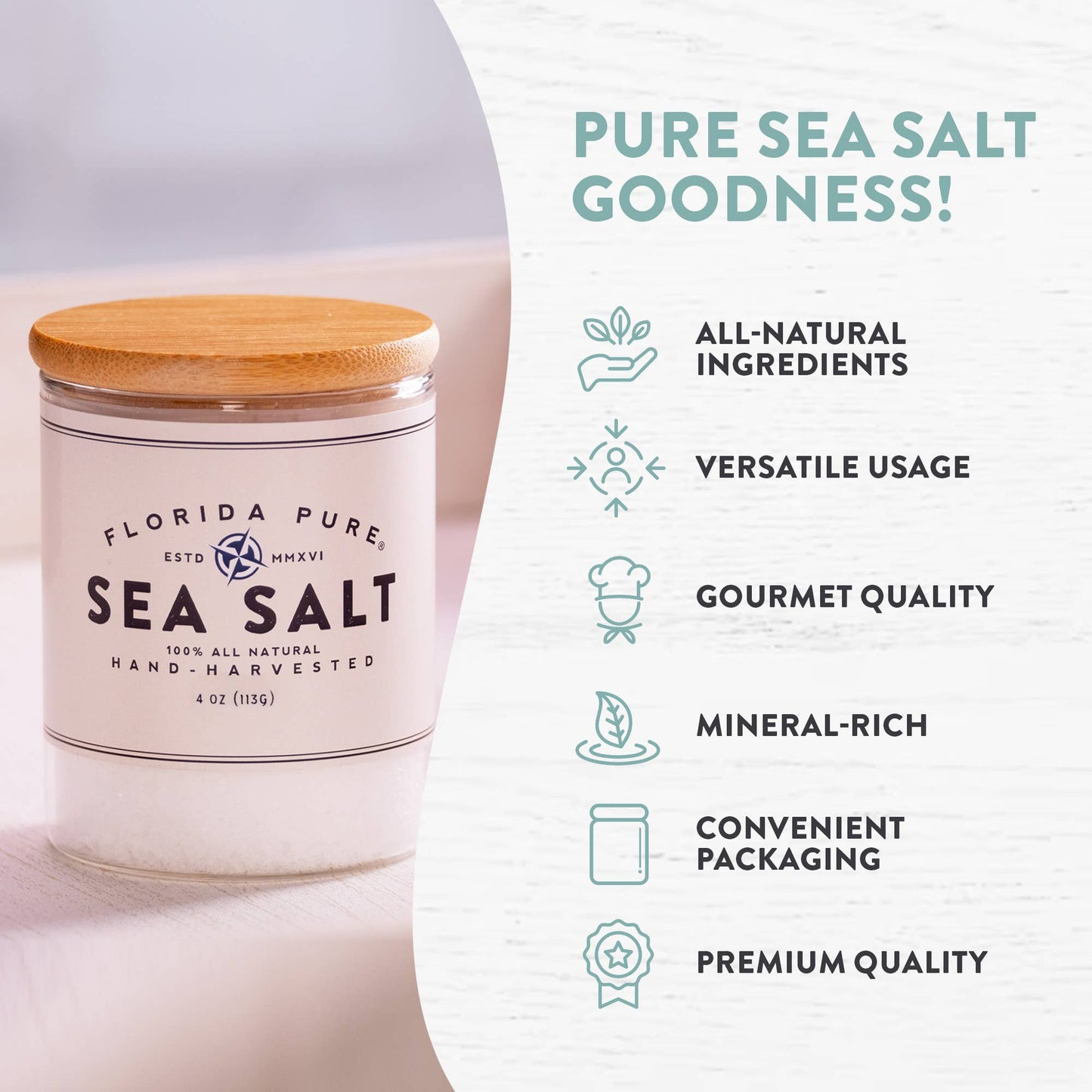 Pure Sea Salt | Flaked | Finishing Salt | Small Batch