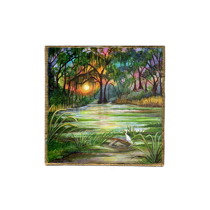 Colorul Bayou Canvas Magnet