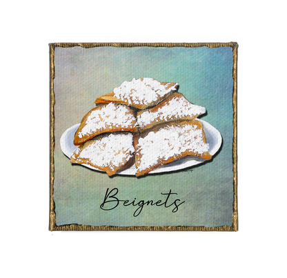 New Orleans Beignets Canvas Magnet