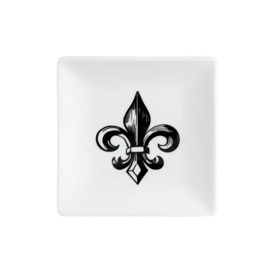 Plate - Dish Fleur De Lis 4x4x3
