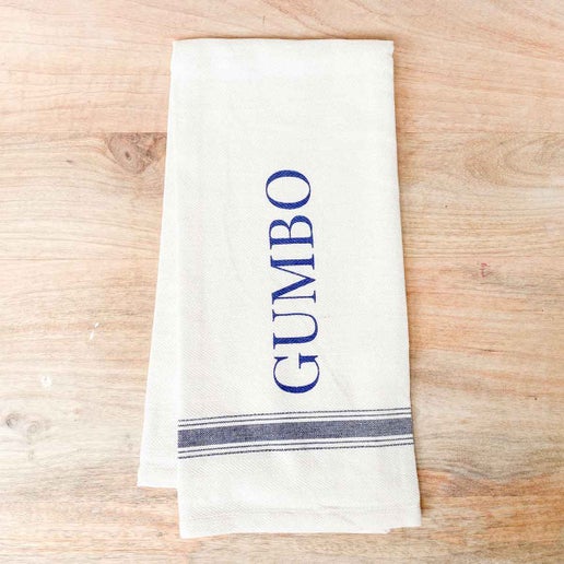 Towel - Gumbo Hand Towel Cream/Navy 20x28