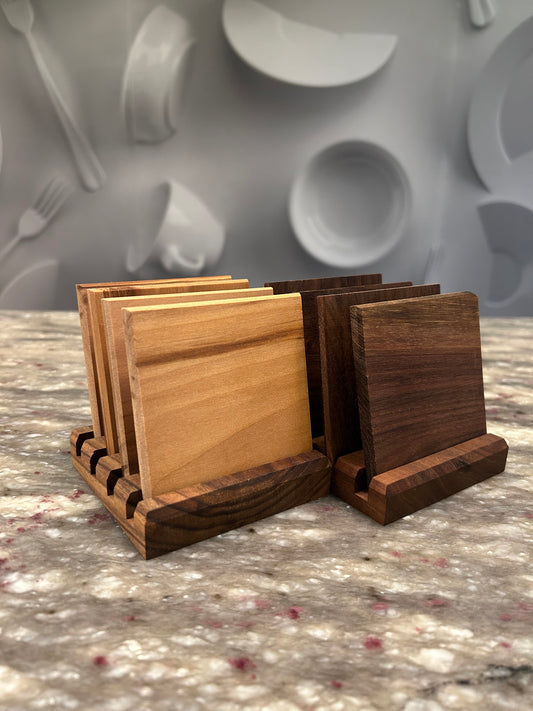 Handmade Wooden Coaster Set
