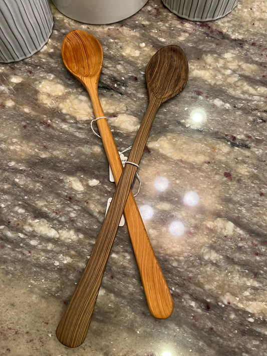 Spoon - Long Hand Carved Wood Spoon P Soprana