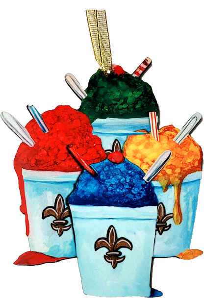 Louisiana Theme Snowballs Ornament