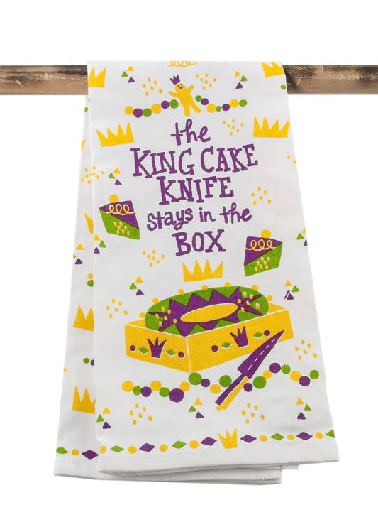 Towel - Kitchen Towel - The King Cake Knife