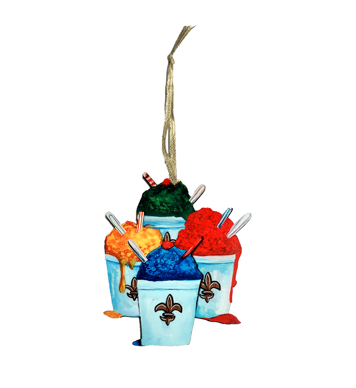 Louisiana Theme Snowballs Ornament