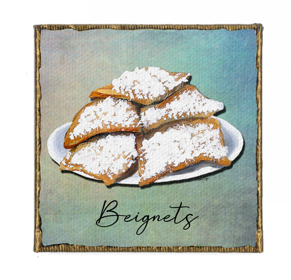 New Orleans Beignets Canvas Magnet